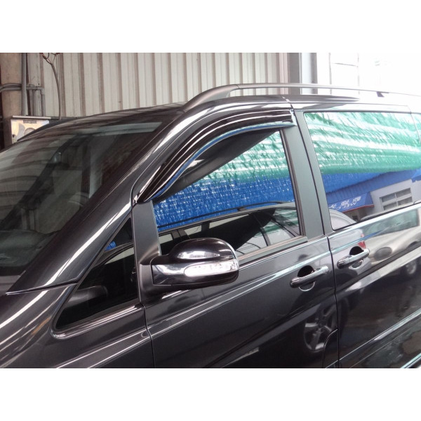 Дефлектори вікон вітровики Mercedes Vito/Viano W-639 2003 2D 2 шт