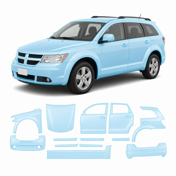 Антигравийная защитная бронепленка по лекалам для Dodge Journey I 2009-2020 - полный кузов