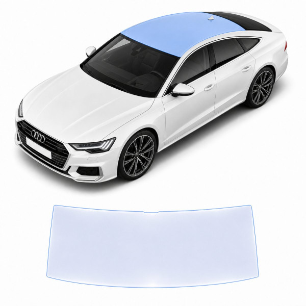 Антигравийная защитная бронепленка по лекалам для Audi A7 C8 facelift 2023-2025 - зона крыши
