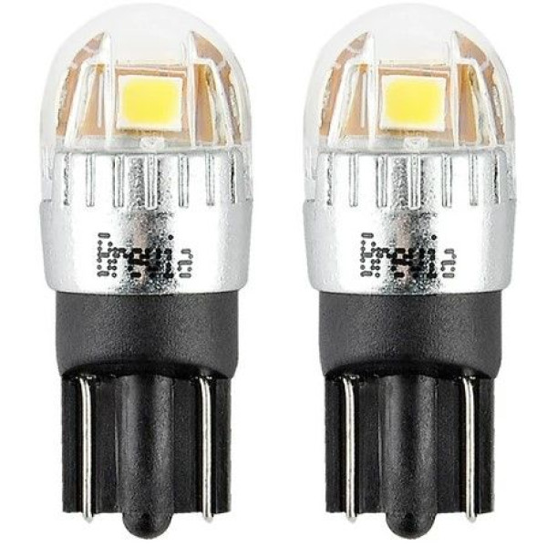 LED автолампа Brevia Spower 12/24V W5W 5x2835SMD 150Lm 6000K CANbus W2,1x9,5d 2 шт (10208X2)