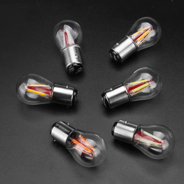 Автолампа світлодіодна LED 12/24V T25 R5W /P21W (BAY15d) Червоний Світло 1 шт №42