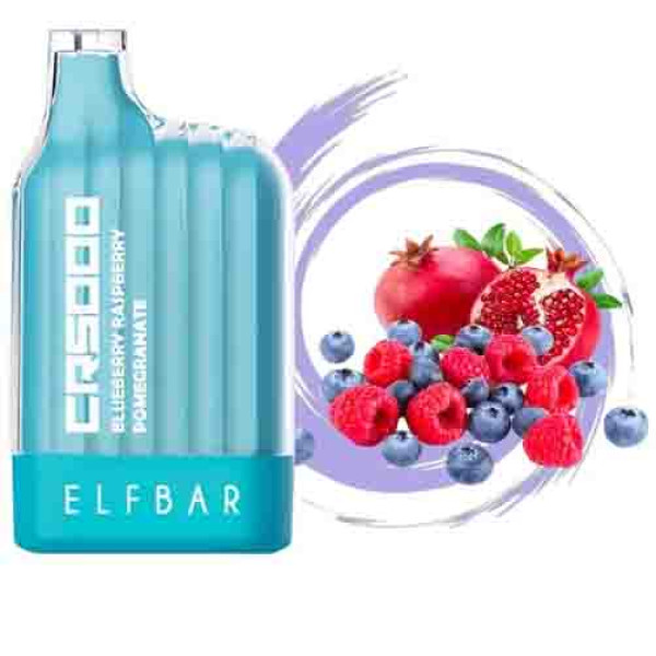 Elf Bar CR5000 Blueberry Raspberry Pomegranate Чорниця Малина Гранат