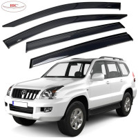 Дефлектори вікон вітровики HIC для Toyota Land Cruiser 120 2003-2010 Оригінал (T03-1)