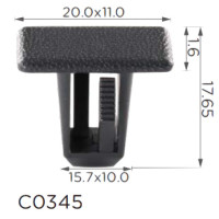 Клипса крепления молдинга Chrysler Dodge Jeep Plymouth (5FR56DX9) C0345