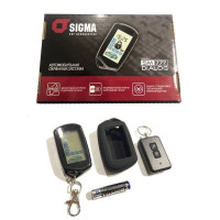 Автосигнализация SIGMA SM777 DIALOG / двухсторонняя / диалоговый код / брелок 2 шт / одна дверь / LCD дисплей
