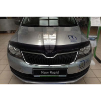 Дефлектор капоту мухобійка Skoda Rapid sd 2012-