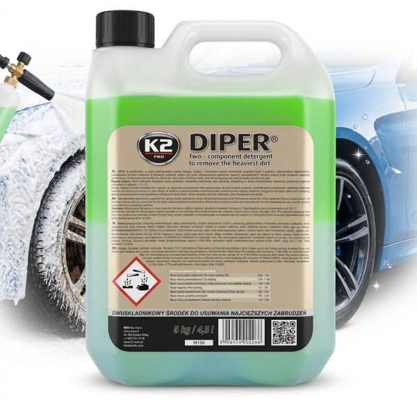 Пена активная для бесконтактной мойки K2 Diper PRO 5L 1:5 (M156)