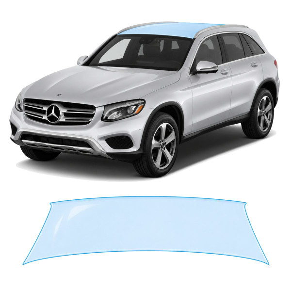 Антигравийная защитная бронепленка по лекалам для Mercedes-Benz GLC X253 2015-2019 - зона крыши