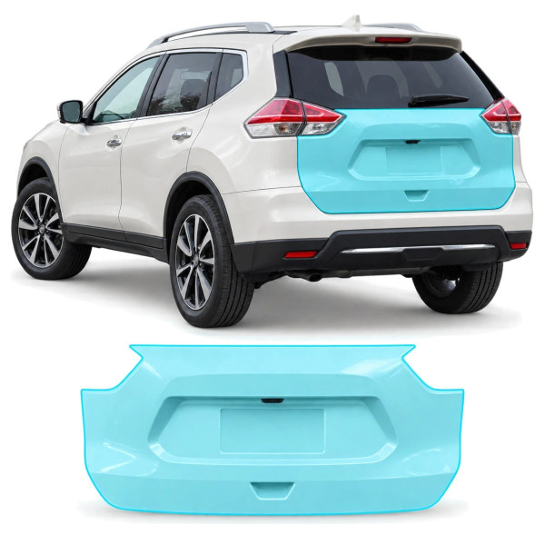 Антигравийная защитная бронепленка по лекалам для Nissan Rogue / X-Trail T32 2014-2017 - зона крышки багажника
