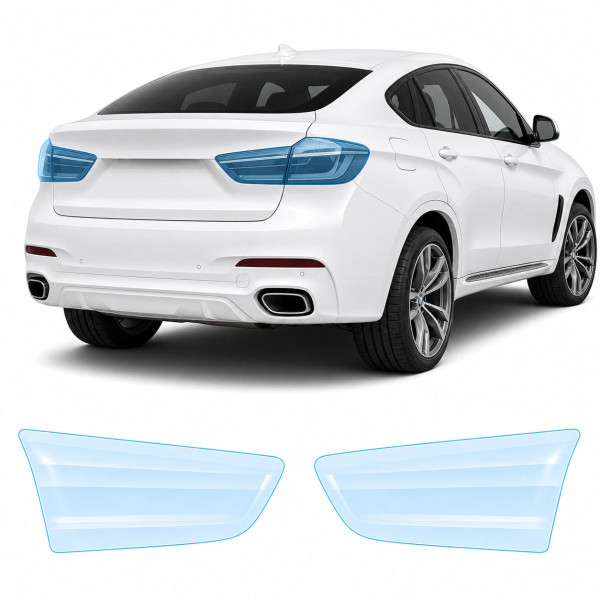 Антигравійна захисна бронеплівка за лекалами для BMW X6 F16 2014-2019 - задні ліхтарі стопи