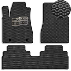 Коврики в салон EVA для Lexus RX 350 2003-2009 с подпятником Черные-Чорный кант 5 шт