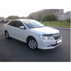 Дефлектор капота мухобойка для Toyota Camry 2011- темный