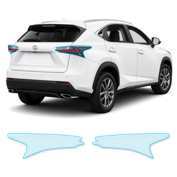 Антигравийная защитная бронепленка по лекалам для Lexus NX AZ10 2014-2017 - задние фонари стопы