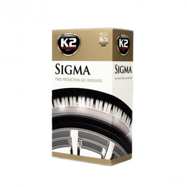 Гель для полировки и ухода за шинами K2 Gold Sigma с апликатором 500 мл (G1571)