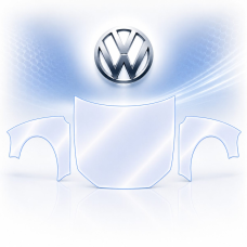Антигравійна захисна бронеплівка за лекалами для Volkswagen Arteon I 2017-2020 - капот і передні крила