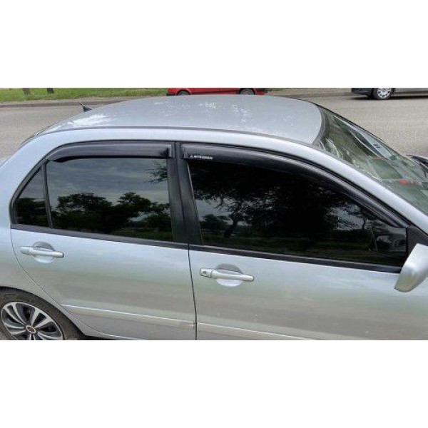 Дефлекторы окон ветровики Mitsubishi Lancer IX 2003-2007 Скотч 3M Voron Glass