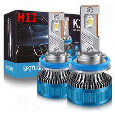 LED лампи автомобільні K10 H11 H8 H9 70W (11600lm 6000K EMC-Драйвер IP68 DC9-24V)