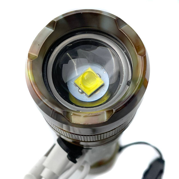 LED Ліхтар ручний POLICE P512-P90-500 lum 150 метрів 8800mAh (USB Зарядка)