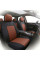 Автомобільні чохли B LUXE MAX Велюр під Алькантару (5 Підголівників) Коричневий Ромб