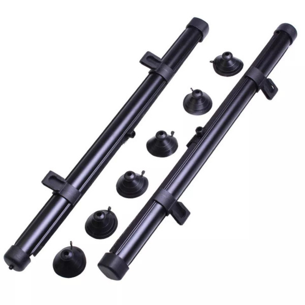 Шторки солнцезащитные ролеты боковые Carlife 45x55 см Черные 2 шт (SS045)