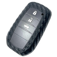 Чохол для автоключів Toyota ZB 3 Силікон Carbon Оригінал (906) (3896)