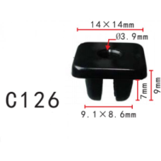 Кліпса під саморіз (OEM 9018906018, 90189-06018, 82Z16-08001, 82Z1608001, 14643) (C0126)