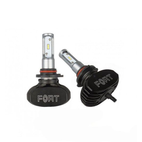 Світлодіодні автомобільні LED лампи FORT F1/HB4/радіатор/28W/5000K/4000Lm/IP65/9-16V/2 шт