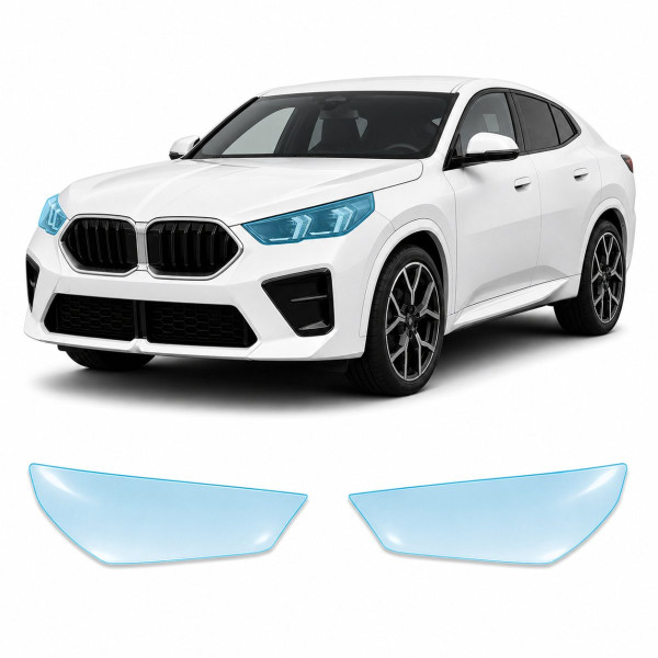 Антигравійна захисна бронеплівка за лекалами для BMW X2 U10 2023- оптика (фари та ПТФ)