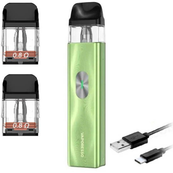 Багаторазовий Pod-Набір Vaporesso Xros 4 Mini 1000mAh 2 мл (Картриджів 0.8 ОМ 3 шт) Ice Green Зелений