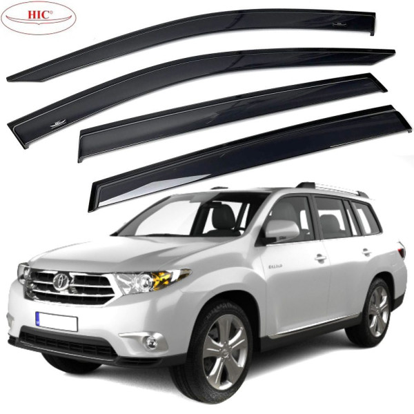 Дефлектори вікон вітровики HIC для Toyota Highlander 2007-2010 Оригінал (T80)