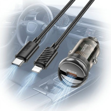 Автомобильное зарядное устройство Hoco Z53 (PD30W 1Type-C) + кабель Type-C - Lightning
