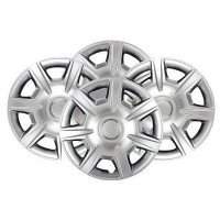 Ковпак колеса з емблемою Renault SKS327 R15 сірий з логотипом на вибір 4 шт