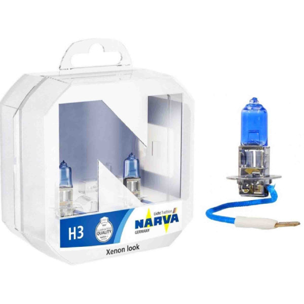 Автолампа галогенная Narva Range Power White 12V H3 55W 4500K 2 шт (48602)