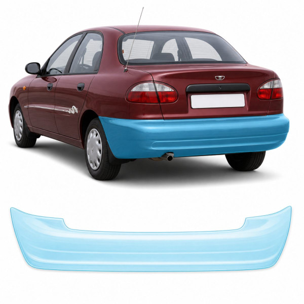 Антигравійна захисна бронеплівка за лекалами для Daewoo Lanos T100 1997-2017 - задній бампер