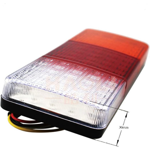 LED Задній ліхтар квадратний 75LED 10-30V 265 x92 мм 2 шт (BL-64975)