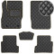 Килимки в салон для Ford Focus II 2004-2010 Екошкіра Коричневі 5 шт (Rombus)