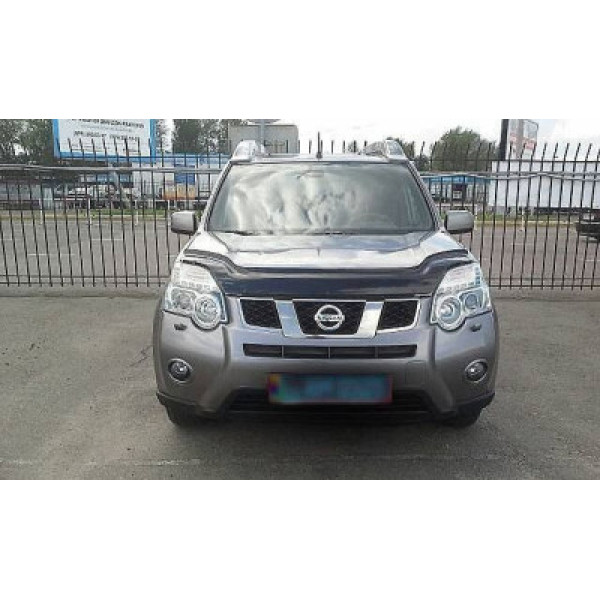 Дефлектор капота мухобойка Nissan X-Trail (T31) 2007-2014 Євро Кріплення Vip Tuning (NS15)