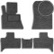 Ворсовые коврики для BMW X5 (E53) 1999-2007 с подпятником Серые 5 шт (Carrera)