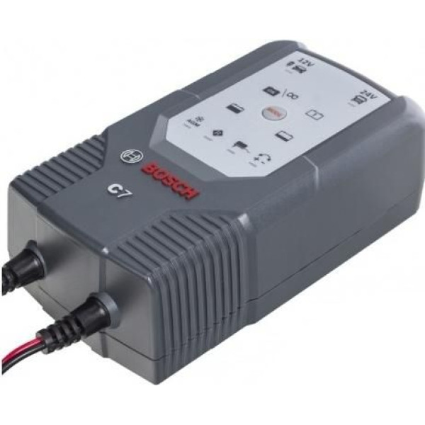 Зарядний пристрій автомобільного акумулятора Bosch C7 12-24V 14–230 A/год (0 189 999 07M)