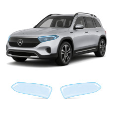 Антигравийная защитная бронепленка по лекалам для Mercedes-Benz EQB 2021- оптика (фары и ПТФ)