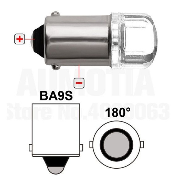 Светодиод 12V Т8 Красный SMD 3 2835 14511 +140Lm 4D Mini уп.10шт