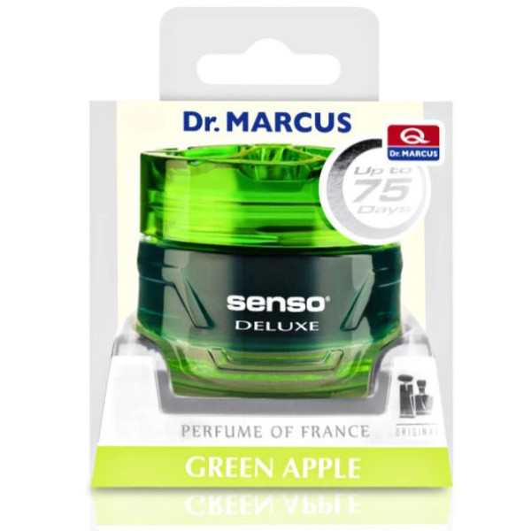 Ароматизатор воздуха Банка с гелем Senso Deluxe - Green Apple (Зеленое яблоко)