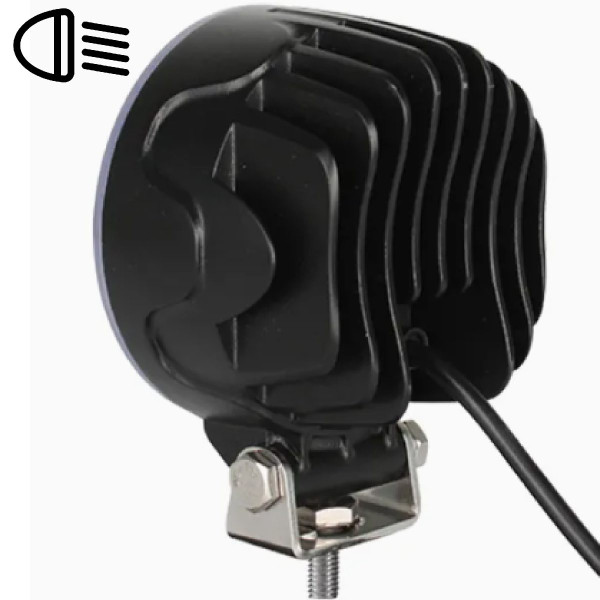 LED фара Brevia EPISTAR Flood Ближнє світло 10-30V 12W (4x3W) 880Lm Алюмінієвий корпус IP68 (10601RFX1)