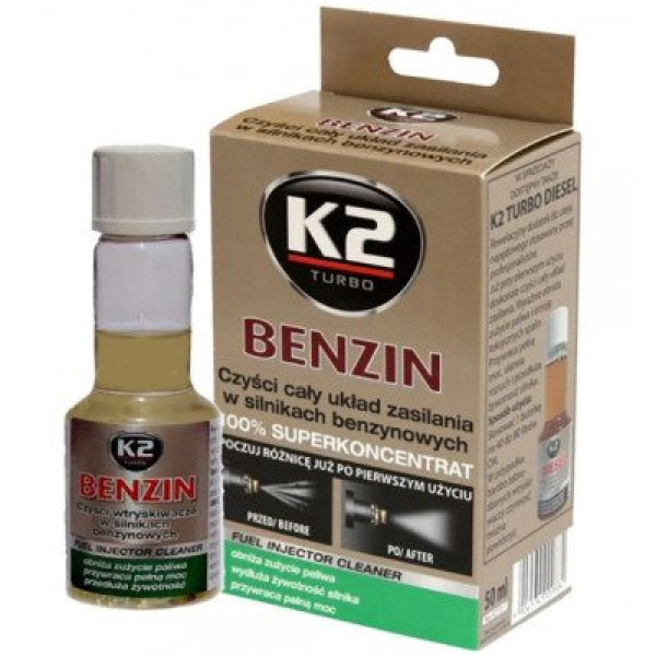 Очиститель форсунок для бензиновых двигателей K2 Turbo Benzin (T311)