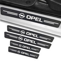 Захисна плівка накладка на пороги для Opel Чорний Карбон 4 шт