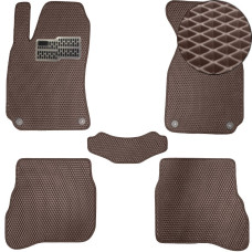 Килимки в салон EVA для Volkswagen B5 1996-2005 (Металевий підп'ятник) Коричневий 5 шт