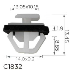 Клипса крепления молдинга дверей HYUNDAI SUZUKI KIA (87758-38000 8775838000 15216) C1832
