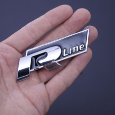 Емблема напис R-Line кріплення пластини металева Польща
