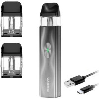 Багаторазовий Pod-Набір Vaporesso Xros 4 Mini 1000mAh 2 мл (Картриджів 1 ОМ 3 шт) Space Grey Космічний Сірий