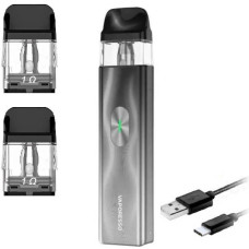 Багаторазовий Pod-Набір Vaporesso Xros 4 Mini 1000mAh 2 мл (Картриджів 1 ОМ 3 шт) Space Grey Космічний Сірий